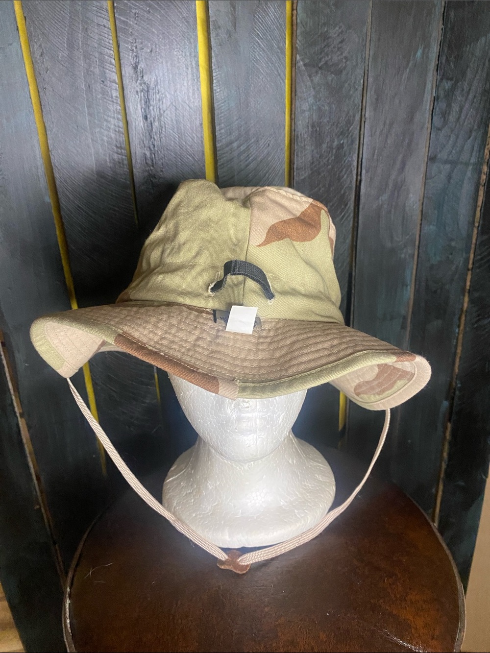 Whitewater Outdoors Desert Camo Boonie Hat with Chin Strap - Tan/Beige one size